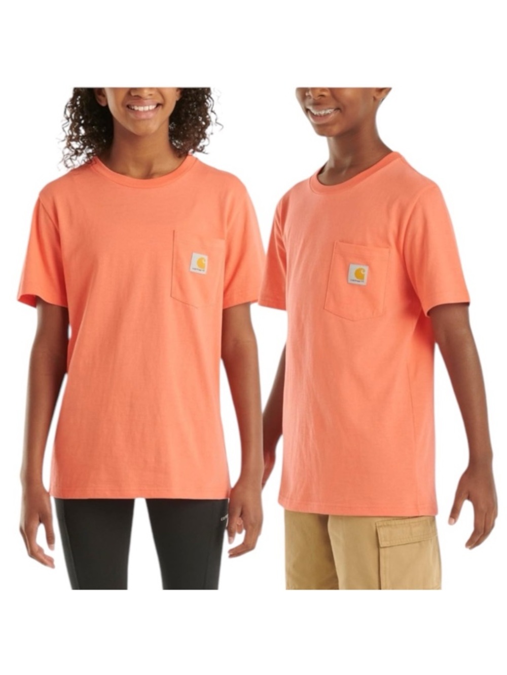 Carhartt Kids Short Sleeve Pocket T-Shirt in Tangerine